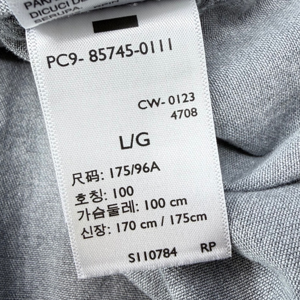 Levis Mens Large Grey Denim Pearl Snap Western Shirt Classic Standard 85745-0111 - Picture 5 of 6
